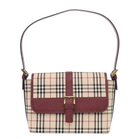 BURBERRY Beige Leather Shoulder Bag - Picture 1 of 10